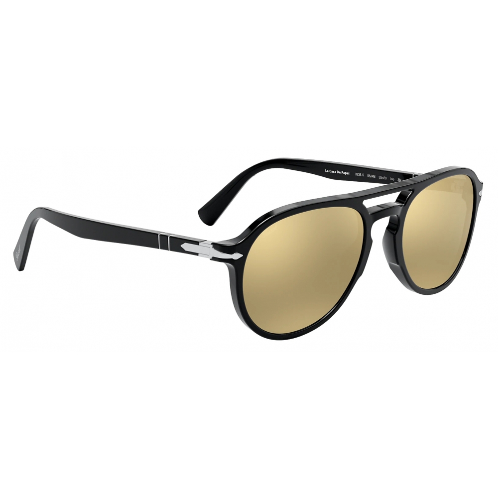 Persol - PO3235S - Casa de Papel - Black / 24k Gold Plated - Sunglasses ...