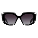 Prada - Prada Symbole - Oversize Irregular Sunglasses - Black Gradient Grafite