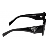 Prada - Prada Symbole - Oversize Irregular Sunglasses - Black Gradient Grafite
