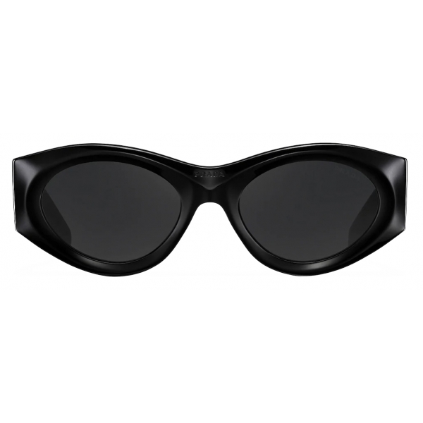 Prada - Prada Symbole - Oval Sunglasses - Black Slate Gray