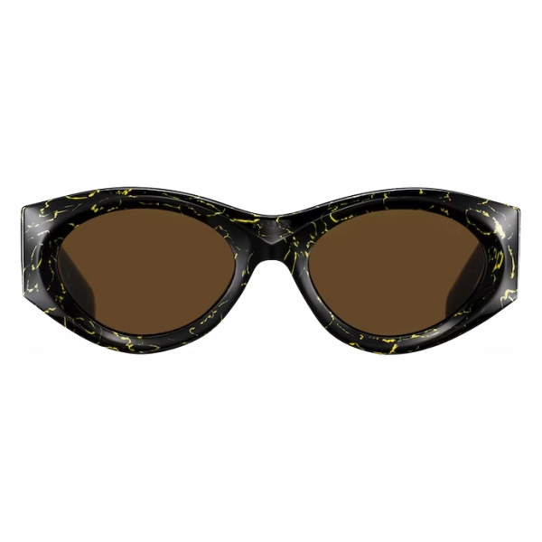 Heritage oval metal sunglasses - Prada - Women | Luisaviaroma