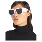 Prada - Prada Symbole - Square Sunglasses - White Slate Gray - Prada Collection - Sunglasses - Prada Eyewear