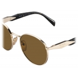 Prada - Prada Eyewear Collection - Occhiali da Sole Rotondi - Oro Pallido Loden - Prada Collection