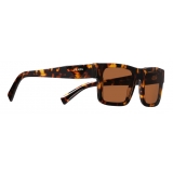 Prada - Prada Symbole - Rectangular Sunglasses - Honey Tortoiseshell Camel Beige - Prada Collection