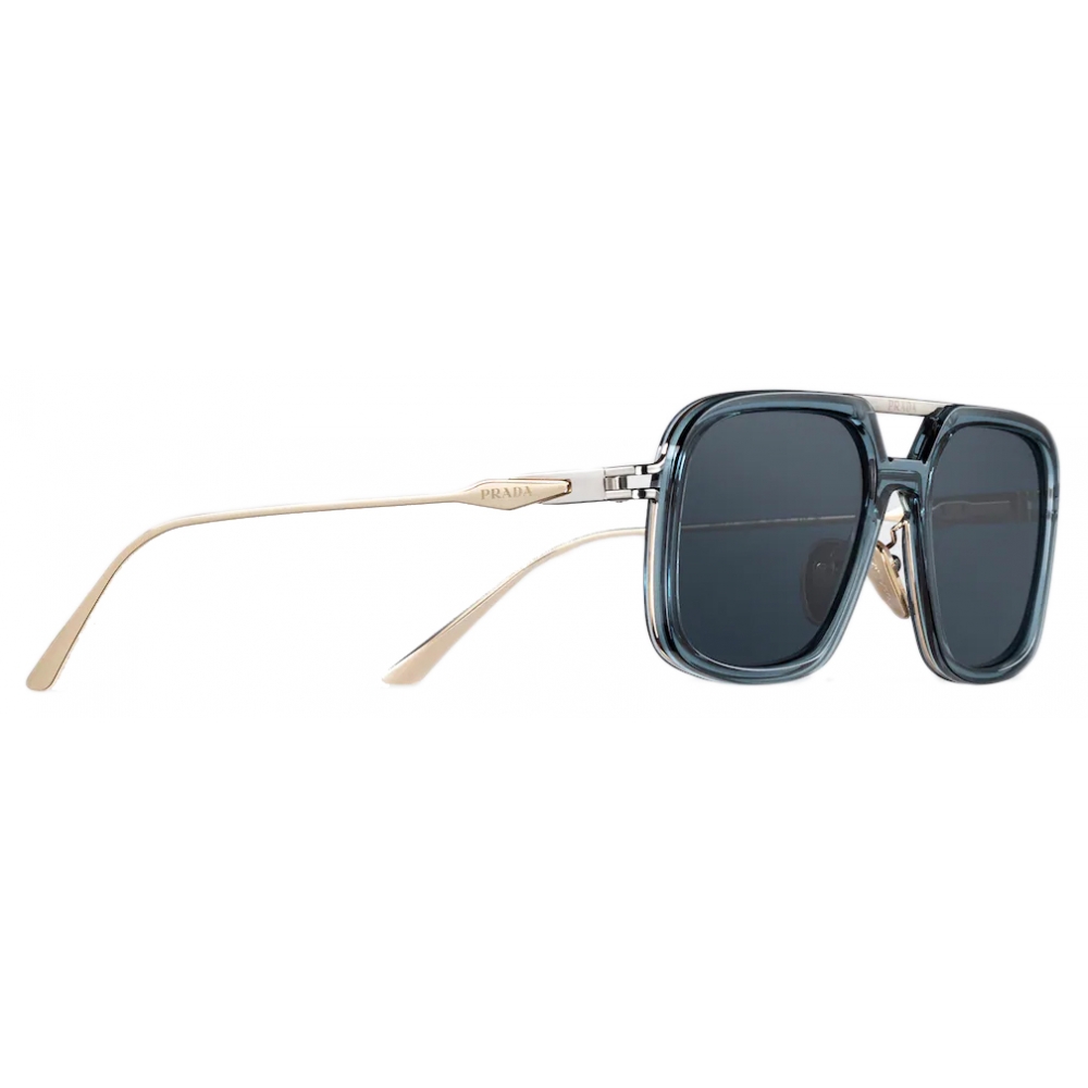 Prada - Prada Eyewear - Rectangular Sunglasses - Crystal Gray Carbon -  Prada Collection - Avvenice