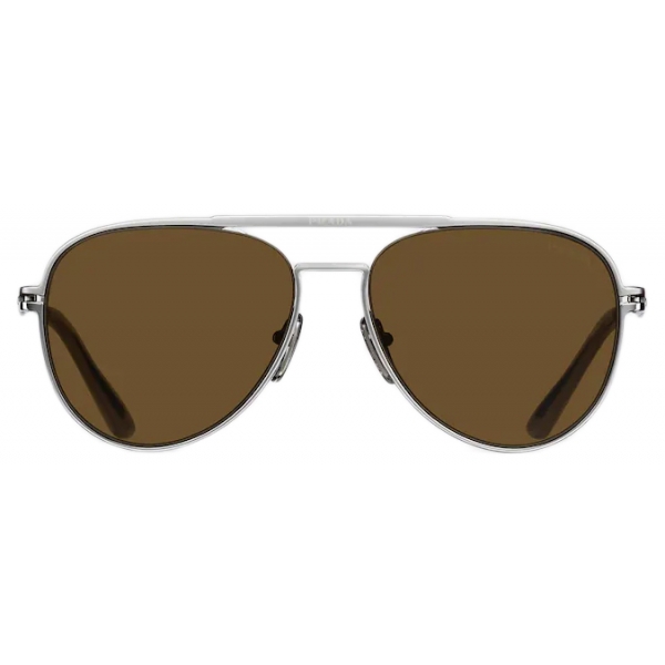 Prada - Prada Eyewear - Aviator Sunglasses - Opaque Lead Gray Loden - Prada Collection