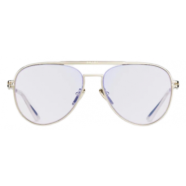 Prada - Prada Eyewear - Aviator Sunglasses - Pale Gold Blue - Prada Collection