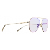 Prada - Prada Eyewear - Aviator Sunglasses - Pale Gold Blue - Prada Collection