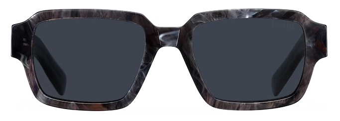 Prada - Prada Eyewear - Rectangular Sunglasses - Crystal Gray Carbon -  Prada Collection - Avvenice