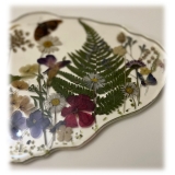 Natusi - Resin Art - Spring - Artisan Plate with Natural Flowers - Handmade - Furnishings - Home