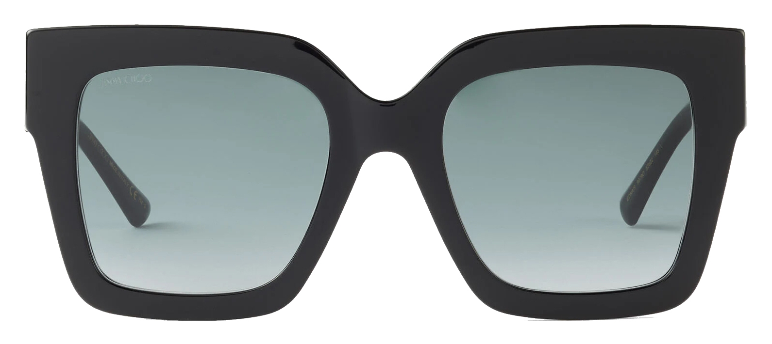 JIMMY CHOO エトナ スクエア フレム サンクラス EDNAS 08M70 Jimmy Choo - Esther - Black Square-Frame Sunglasses with