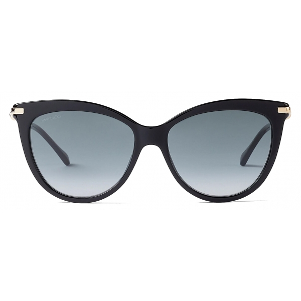 Jimmy Choo - Tinsley/G - Black Cat Eye Sunglasses with Pearls - Jimmy ...