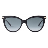 Jimmy Choo - Tinsley/G - Black Cat Eye Sunglasses with Pearls - Jimmy Choo Eyewear