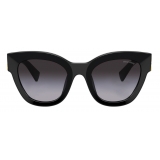 Miu Miu - Occhiali Miu Miu Glimpse - Cat Eye - Nero - Occhiali da Sole - Miu Miu Eyewear