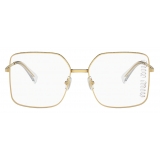 Miu Miu - Miu Miu Eyewear Collection Sunglasses - Square - Gold Blue - Sunglasses - Miu Miu Eyewear