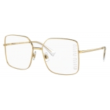 Miu Miu - Miu Miu Eyewear Collection Sunglasses - Square - Gold Blue - Sunglasses - Miu Miu Eyewear