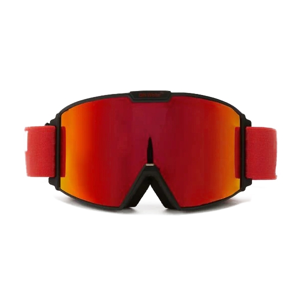 Off-White - Occhiali da Sole a Maschera Effetto Sfumato - Rosso Brillante - Luxury - Off-White Eyewear