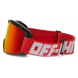Off-White - Gradient-Effect Goggle Sunglasses - Bright Red - Luxury - Off-White Eyewear