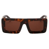 Off-White - Arrows-Motif Tinted Sunglasses - Tortoiseshell Brown - Luxury - Off-White Eyewear