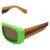 Off-White - Lucio Logo-Print Sunglasses - Bright Green - Luxury - Off-White Eyewear