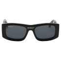 Off-White - Lucio Rectangular-Frame Sunglasses - Black Grey - Luxury - Off-White Eyewear