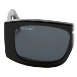 Off-White - Lucio Rectangular-Frame Sunglasses - Black Grey - Luxury - Off-White Eyewear