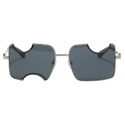 Off-White - Occhiali da Sole Rettangolari Cady - Argento Grigio - Luxury - Off-White Eyewear