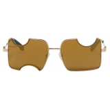 Off-White - Occhiali da Sole Salvador - Oro Marrone - Luxury - Off-White Eyewear