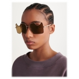 Off-White - Salvador Tinted Sunglasses - Gold Brown - Luxury - Off-White Eyewear