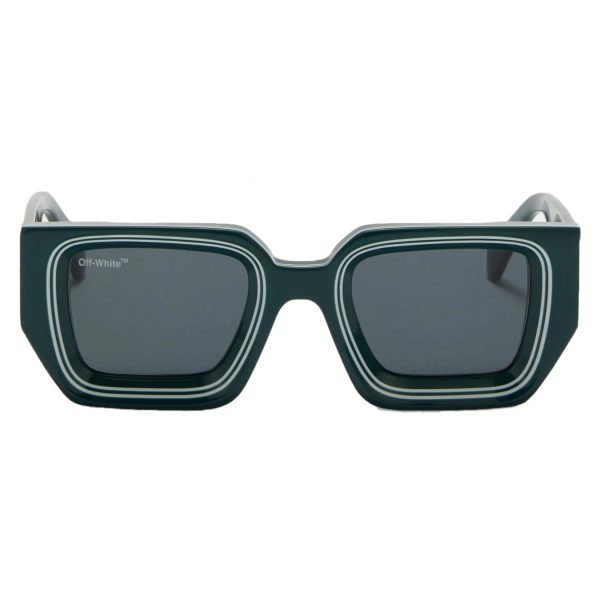 Off-White - Francisco Square-Frame Tinted Sunglasses - Green