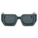 Off-White - Occhiali da Sole Francisco Squadrati Colorati - Verde - Luxury - Off-White Eyewear