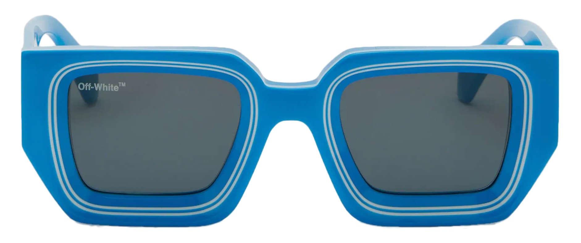 Off-White - Francisco Square-Frame Tinted Sunglasses - Blue - Luxury - Off-White  Eyewear - Avvenice