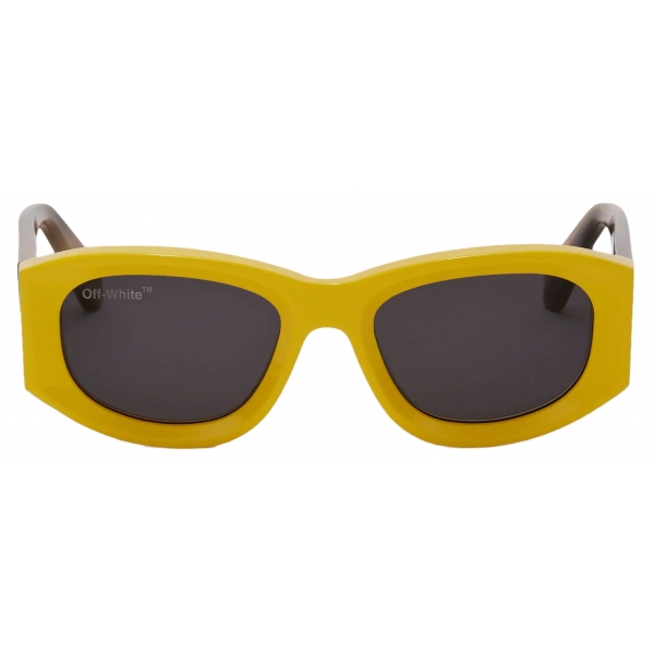 Off-White - Round-Frame Tinted Sunglasses - Yellow - Luxury - Off-White Eyewear
