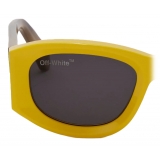 Off-White - Round-Frame Tinted Sunglasses - Yellow - Luxury - Off-White Eyewear