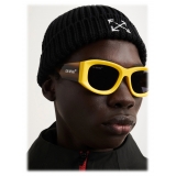 Off-White - Round-Frame Tinted Sunglasses - Yellow - Luxury - Off-White Eyewear