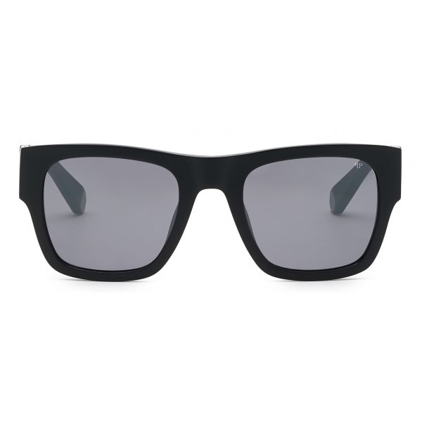Philipp Plein - Square Plein Icon Hexagon - Black Silver - Sunglasses - Philipp Plein Eyewear