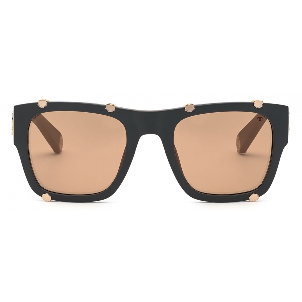 Philipp Plein - Square Plein Icon Hexagon - Grey - Sunglasses - Philipp Plein Eyewear