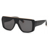 Philipp Plein - Rectangular Oversize Plein Hexagon - Nero - Occhiali da Sole - Philipp Plein Eyewear