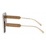 Philipp Plein - Oversize Plein Adventure Mask - Rosa Oro - Occhiali da Sole - Philipp Plein Eyewear