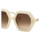 Philipp Plein - Butterfly Plein First Lady Exclusive - Avorio - Occhiali da Sole - Philipp Plein Eyewear