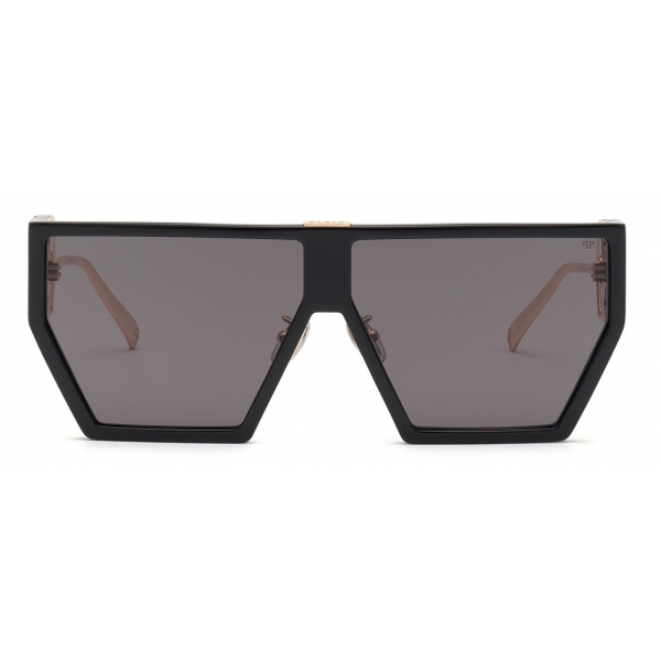 Philipp Plein - Shield Space Rock Plein Hexagon - Black - Sunglasses - Philipp Plein Eyewear