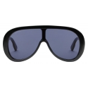 Gucci - Occhiale da Sole Oversize a Mascherina - Nero Grigio - Gucci Eyewear