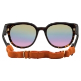 Gucci - Round Frame Sunglasses - Dark Tortoiseshell Beige Pink - Gucci Eyewear