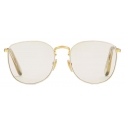 Gucci - Round Frame Sunglasses - Gold Light Yellow - Gucci Eyewear
