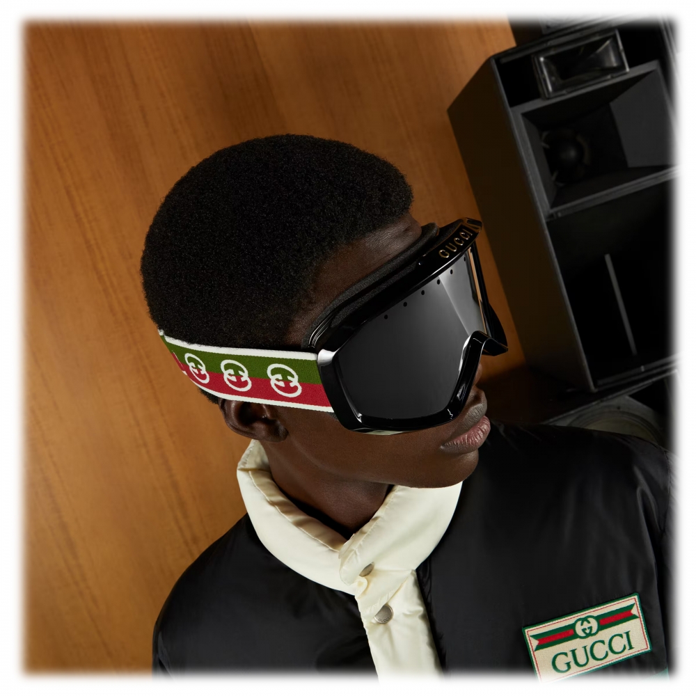 Gucci - GG Ski Mask - Black Green Red Grey - Gucci Eyewear - Avvenice