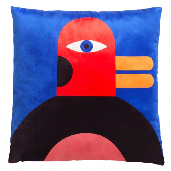 Qeeboo - Cushion Oggian Duck (45x45cm) - Qeeboo Pillow by Marco Oggian - Furnishing - Home