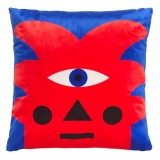 Qeeboo - Cushion Oggian Red Palm (45x45cm) - Qeeboo Pillow by Marco Oggian - Furnishing - Home