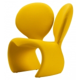 Qeeboo - Don’t F**K With The Mouse Armchair (Fabric) - Yellow - Qeeboo Armchair by Ron Arad - Furnishing - Home