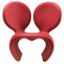 Qeeboo - Don’t F**K With The Mouse Armchair - Red - Qeeboo Armchair by Ron Arad - Furnishing - Home