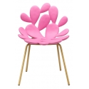 Qeeboo - Filicudi Chair - Set of 2 Pieces - Bright Pink Brass - Qeeboo Chair by Marcantonio - Furnishing - Home